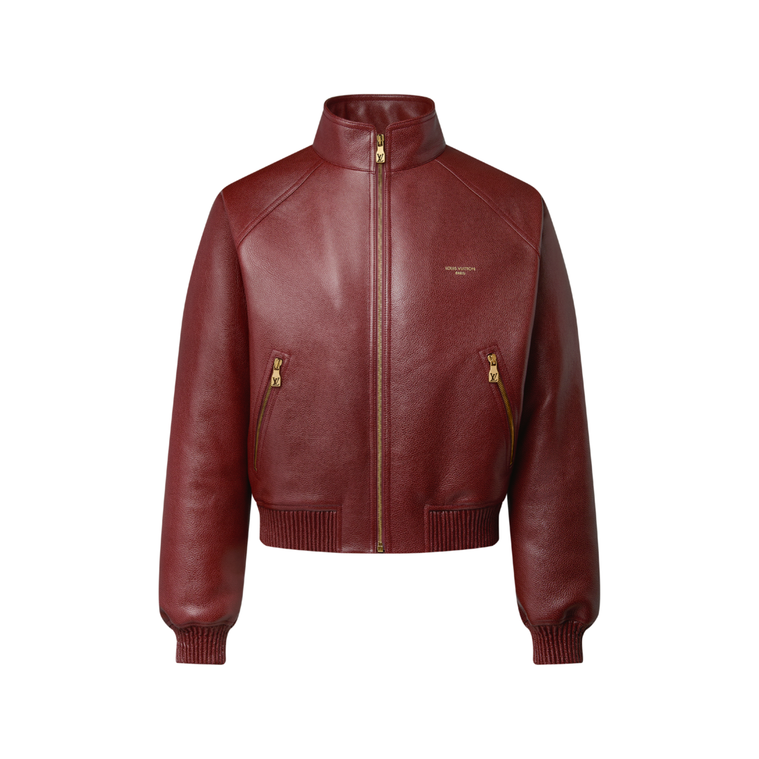 ルイヴィトン LOUIS VUITTON HKJ01WZNW ジャケット Grained Leather Jacket - Les Extraordinaires - High-End Ready-to